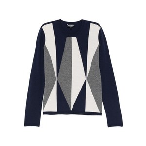 엠포리오아르마니 기하학 패턴 스웨터