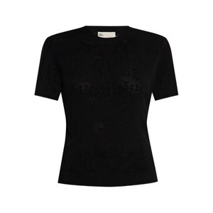 토리 버치 퍼포레이티드 니트 탑, 블랙계열, Standard L(KR XL)