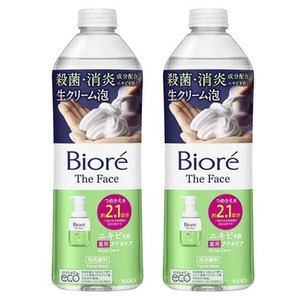 비오레 더 페이스 아크네 케어 페이셜 워시 리필용, 340ml, 2개