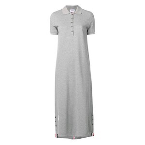 톰 브라운 센터백 스트라이프 롱 폴로 드레스, 그레이계열, Italy 38(KR 44)