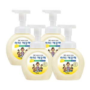 아이깨끗해 핸드워시 순 보송보송 파우더향, 250ml, 4개
