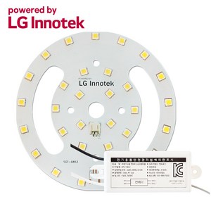 LED PCB 리폼 모듈 세트 / 센서등 직부등 / 삼성 LG이노텍 5152 현관 베란다 계단 조명 국내산 15W, LG 5152 직부 모듈 SET, 주광색(하얀빛), 1개