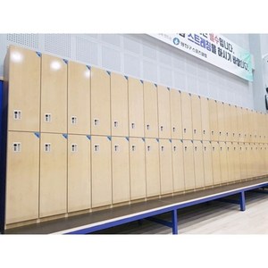 락카샵 2단 락커 개인 사물함 캐비넷 주문제작 헬스장 락카장 사무실 회사 탈의실 옷장, 매립전자키, 무광진그레이