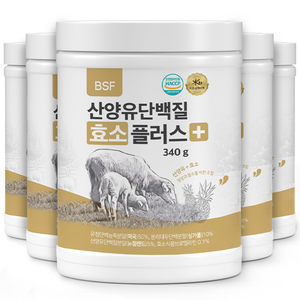 BSF 산양유 단백질 효소플러스 340g 34일분, 6개