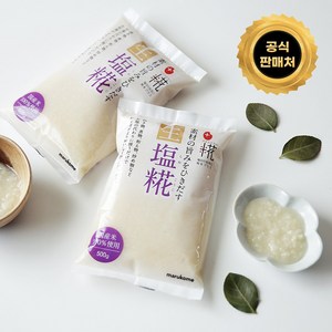 마루코메 누룩소금 시오코우지 시오코지 저염식 식단 연어장, 500g, 1개