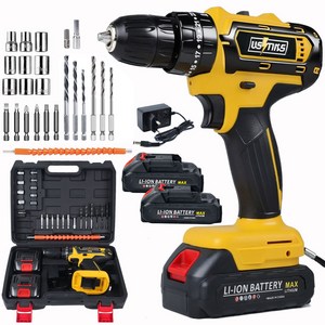 우스틴스 20V 리튬이온 충전 햄머 전동드릴세트 TCR300, 본품 + 배터리2개..., 1세트