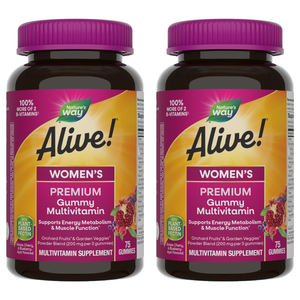 네이쳐스웨이 얼라이브! 우먼스 프리미엄 멀티비타민 구미, 75개입, 75정, 2개