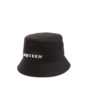 알렉산더맥퀸 로고 자수 버킷 햇