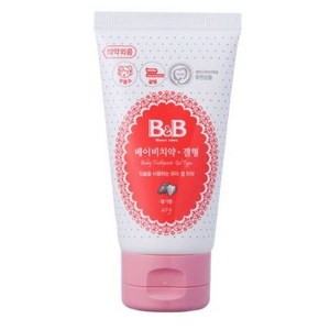 비앤비 베이비 무불소 치약 겔형 딸기맛, 40g, 1개