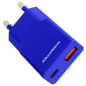 얼루어웨이브 초슬림 Gan PD3.0 PPS 30W 2포트 C타입 초고속 충전기 듀얼 포트 어댑터