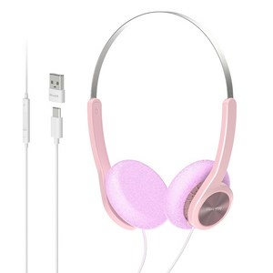 아이리버 C타입 USB 온이어 레트로 유선 오픈형 헤드셋 마이크