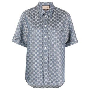 구찌 GG 리넨 자카드 셔츠