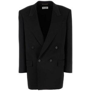 생로랑 실크 블레이저