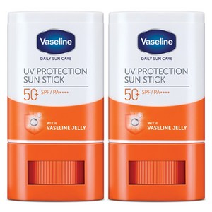바세린 유브이 프로텍션 선스틱 SPF50+ PA++++, 15g, 2개