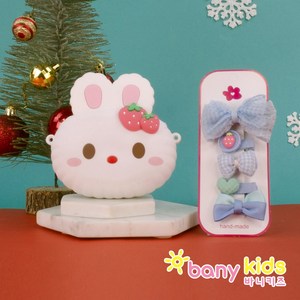 바니키즈 아동 젤리 래빗 여자아이 선물용 크로스백 머리핀 가방세트 크리스마스 선물