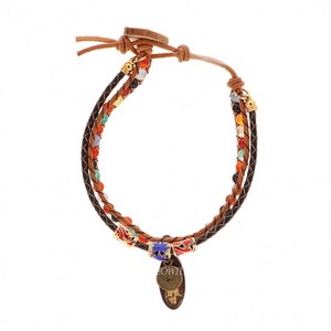 행운팔찌 호연 돈 붙는 원석 가죽 팔찌 (택1) 십이간지 띠별 hyc*152Wp, 소띠, 상세페이지 참조, 1개