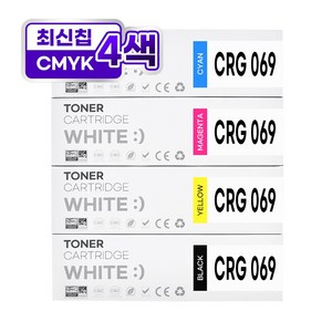 캐논 CRG-069 CRG-069H 대용량 재생 토너 MF756CX LBP674Cx MF7596CxKG, 표준용량 4색, 1개