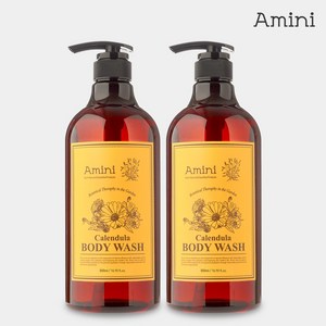 아미니 플라워 테라피 바디워시 카렌듈라 1000ml 2개, 500ml