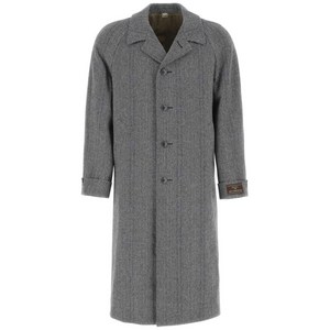 구찌 하운즈투스 체크 코트