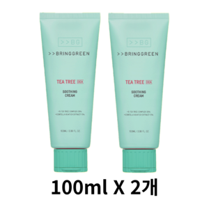 브링그린 티트리 시카 수딩 크림 플러스 100ml 2개, 1개, 1ml