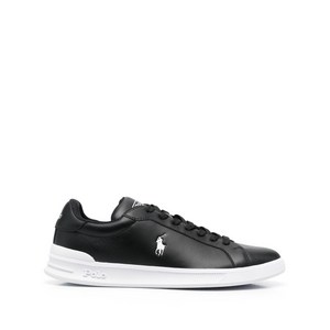 폴로랄프로렌 포니 자수 로우탑 스니커즈, US 12(KR 300), 블랙계열