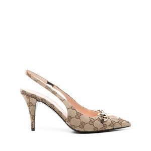 구찌 홀스빗 디테일 펌프스 85mm, Italy 38.5(KR 255), 베이지계열+브라운계열