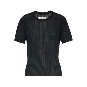 메종 마르지엘라 크루 넥 반소매 셔츠, 블랙계열, Standard M(KR 66)