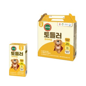 베지밀 토들러 프리미엄 2단계 190mlx16팩x1박스 16팩, 16개, 190ml