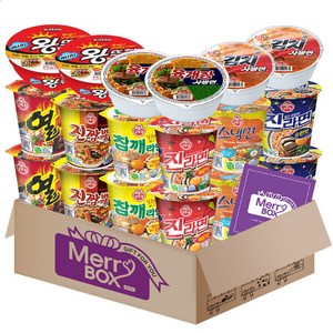 소컵라면18개세트 18호(진라면 매운맛2+열2+참깨2+스낵2+진짬뽕2+도시락2+미니왕뚜껑2+육개장사발면2+김치사발면2)
