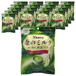 칸로 금 밀크 캔디 녹차 라떼 맛, 61g, 18개