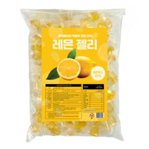 혜성식품 레몬젤리 디저트 간식, 1kg, 1개