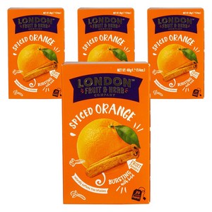 London Fruit & Herb 스파이스드 오렌지티, 2g, 20개입, 4개
