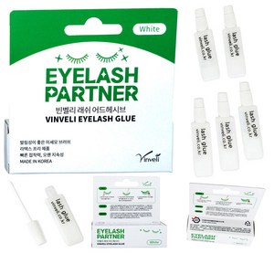 빈벨리 속눈썹 접착제 가속눈썹 풀 글루 10ea, 화이트 1g x 10ea, 10개