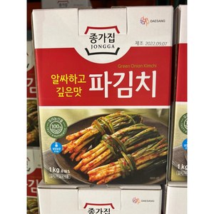 코스트코 종가집 파김치 1KG 종이박스 아이스팩 포장, 1개