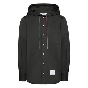 톰 브라운 암밴드 디테일 후드 셔츠, 블랙계열, Numeric 1(KR 95)