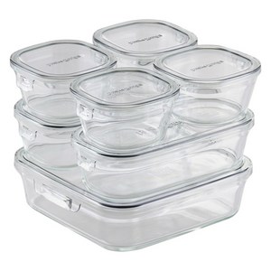 이와키 팩 & 레인지 시스템 3종 밀폐용기 세트 쿨 그레이, 200ml 4개 +..., 1개