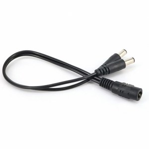 DC Y형 전원 분배 케이블 - DC 암 to DC 2수 커넥터 - 5.5x2.1mm / 약 30cm