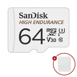 샌디스크 마이크로SD카드 High Endurance 하이엔듀런스 SDSQQNR + SD카드 케이스 패키지