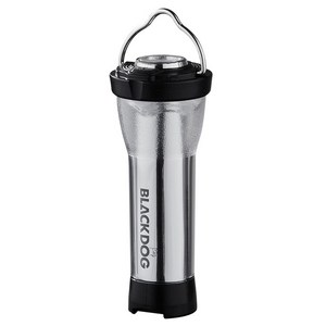 BLACKDOG 플래시라이트 캠핑 랜턴 3.0 BD-LYD006, 실버, 1개