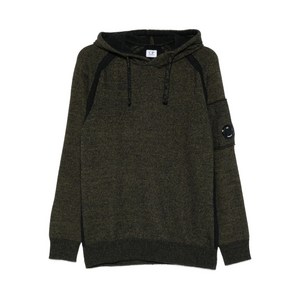 C.P.컴퍼니 플리스 후드 스웨터, 그린계열, Standard XL