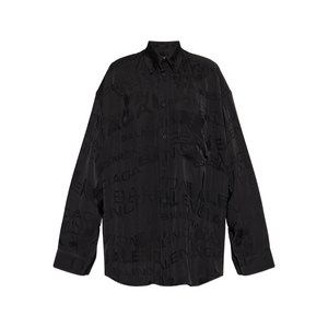 발렌시아가 로고 패턴 셔츠