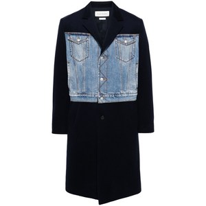 알렉산더맥퀸 하이브리드 싱글 브레스티드 코트