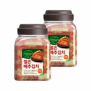 비비고 썰은 배추김치 용기 1.2kg x2개, 2개