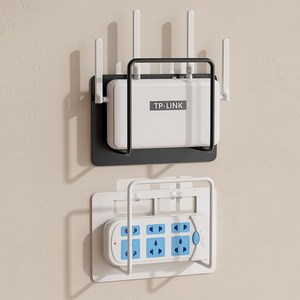 블리스키미 1+1 공유기 정리 선반 거치대 셋톱박스 벽걸이 정리대 정리함