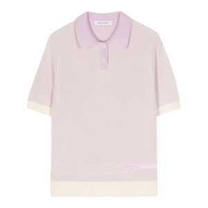 메종키츠네 플래시 폭스 니트 폴로 탑