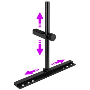 상하좌우 이동식 그래픽카드 지지대 GPU 서포트 쿨링팬 고정