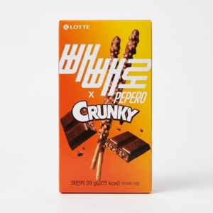 빼빼로 크런키, 39g, 4개