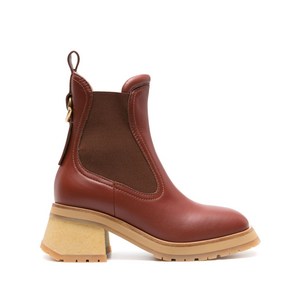 몽클레르 지지 가죽 첼시 부츠 70mm, Europe 36.5(KR 233), 브라운계열