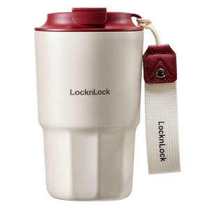 락앤락 보온 커피 보틀 스트랩 포함, 레드, 450ml, 1개