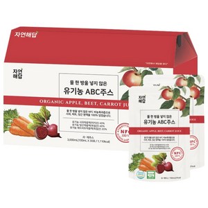 자연해답 유기농 ABC쥬스 사과 당근 비트 NFC 착즙 원액, 3L, 1개